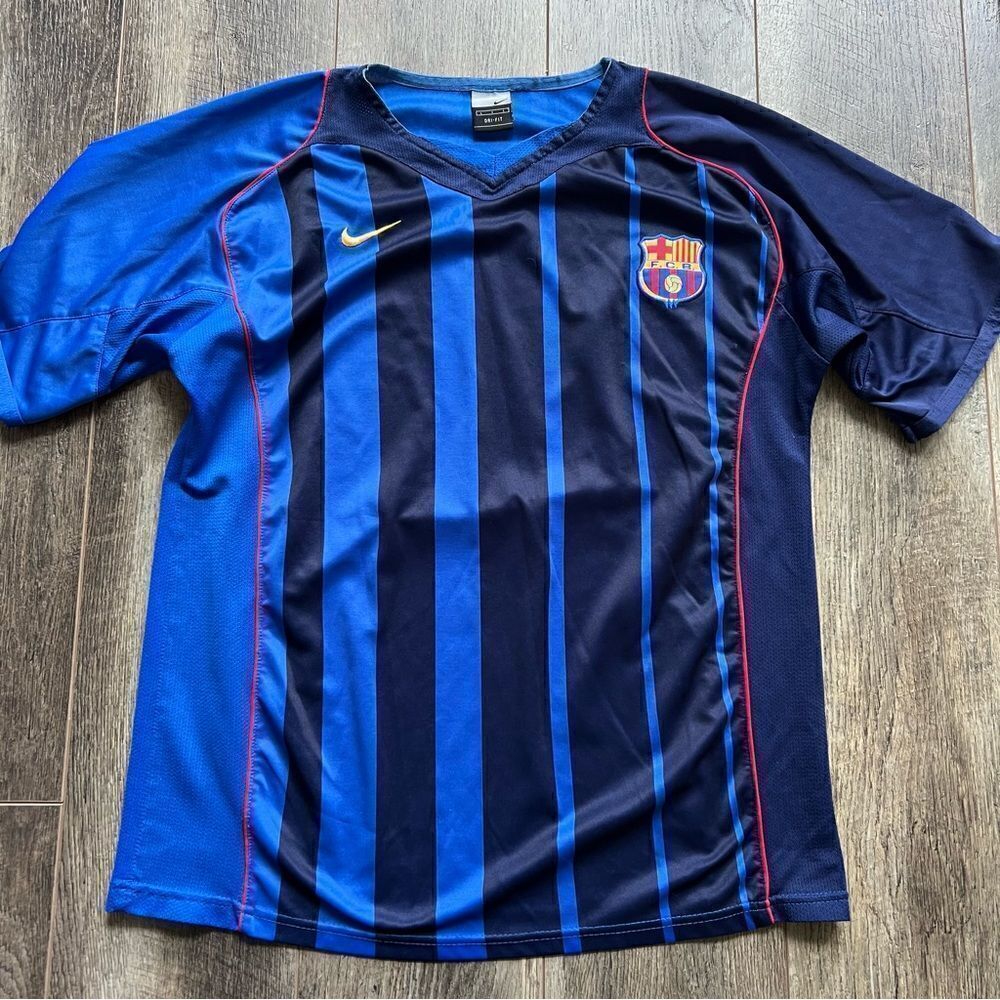 Nike FCB Barcelona 04-05 Away Football Jersey Shirt Size Large